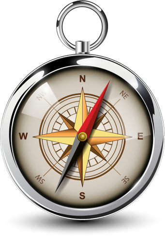 Illustration of a Nautical Compass